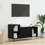 Casa si Gradina - Mobilier - Comode si corpuri - Comode - Cabinet TV Stejar Negru 100 x 35 x 55 cm Lemn compozit - Infinity.ro