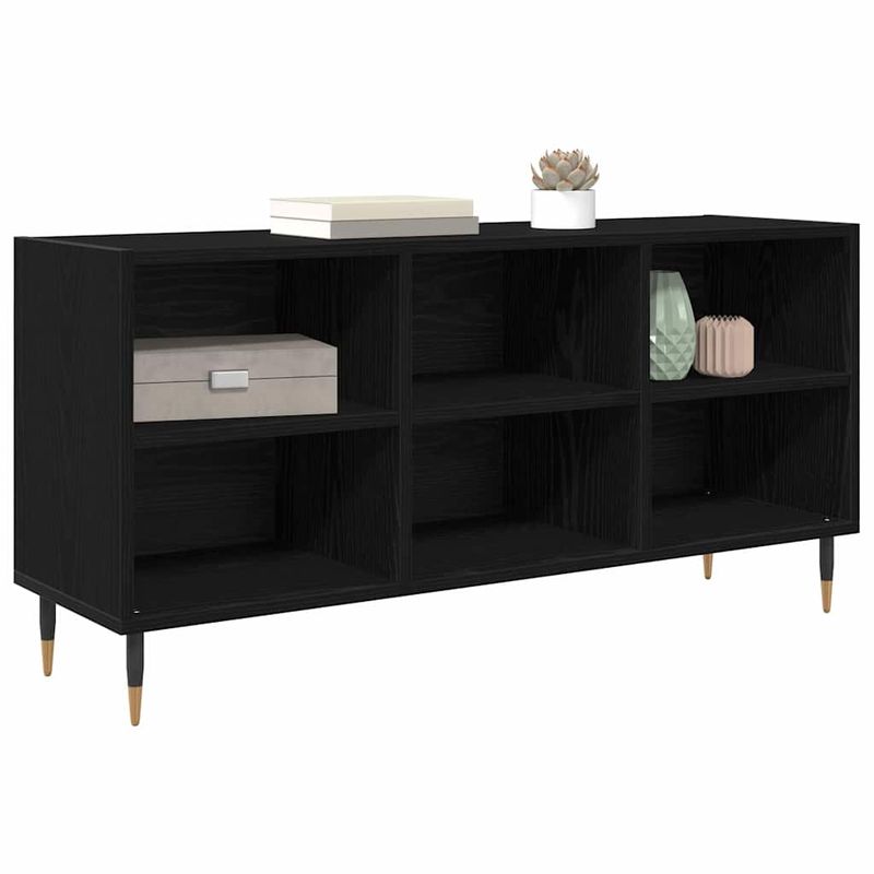 Casa si Gradina - Mobilier - Comode si corpuri - Comode - Cabinet TV Stejar Negru 103,5 x 30 x 50 cm Lemn compozit - Infinity.ro
