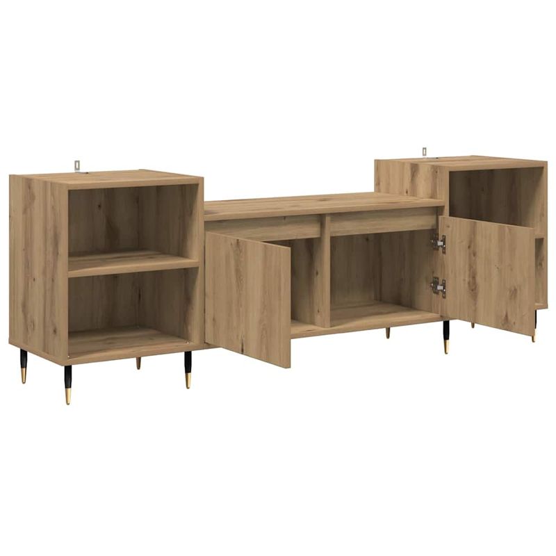Casa si Gradina - Mobilier - Comode si corpuri - Comode - Cabinet TV Stejar Artizanal 160 x 35 x 55 cm Lemn compozit - Infinity.ro