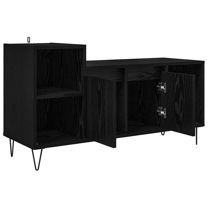 Casa si Gradina - Mobilier - Comode si corpuri - Comode - Cabinet TV Stejar Negru 100 x 35 x 55 cm Lemn compozit - Infinity.ro