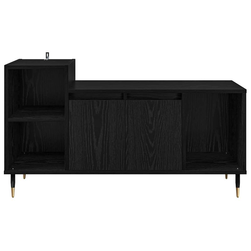 Casa si Gradina - Mobilier - Comode si corpuri - Comode - Cabinet TV Stejar Negru 100 x 35 x 55 cm Lemn compozit - Infinity.ro
