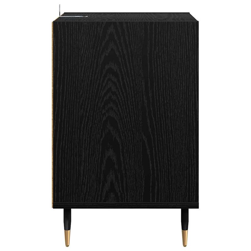 Casa si Gradina - Mobilier - Comode si corpuri - Comode - Cabinet TV Stejar Negru 100 x 35 x 55 cm Lemn compozit - Infinity.ro