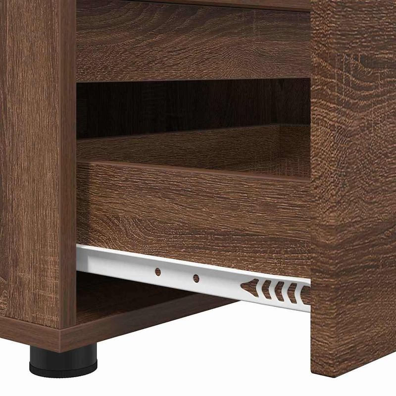 Casa si Gradina - Mobilier - Comode si corpuri - Comode - Cabinet TV Stejar inchis 100 x 48 x 43 cm Lemn compozit - Infinity.ro