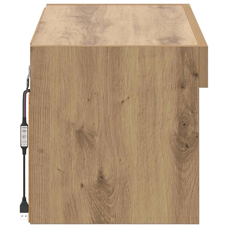 Casa si Gradina - Mobilier - Comode si corpuri - Comode - Cabinet TV Stejar Artizanal 60 x 30 x 30 cm Lemn compozit - Infinity.ro