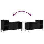 Casa si Gradina - Mobilier - Comode si corpuri - Comode - Cabinet TV Stejar Negru 100 x 35 x 55 cm Lemn compozit - Infinity.ro