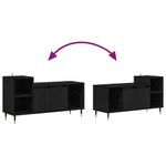 Casa si Gradina - Mobilier - Comode si corpuri - Comode - Cabinet TV Stejar Negru 100 x 35 x 55 cm Lemn compozit - Infinity.ro