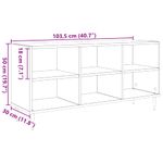 Casa si Gradina - Mobilier - Comode si corpuri - Comode - Cabinet TV Stejar Negru 103,5 x 30 x 50 cm Lemn compozit - Infinity.ro