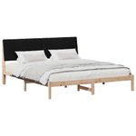 Casa si Gradina - Mobilier - Paturi si accesorii - Paturi - Cadru de pat cu headboard Maro 180 x 200 cm tesatura - Infinity.ro