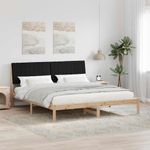Casa si Gradina - Mobilier - Paturi si accesorii - Paturi - Cadru de pat cu headboard Maro 180 x 200 cm tesatura - Infinity.ro