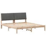 Casa si Gradina - Mobilier - Paturi si accesorii - Paturi - Cadru de pat cu headboard Maro 180 x 200 cm tesatura - Infinity.ro