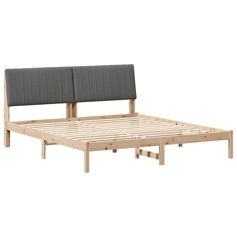 Casa si Gradina - Mobilier - Paturi si accesorii - Paturi - Cadru de pat cu headboard Maro 180 x 200 cm tesatura - Infinity.ro