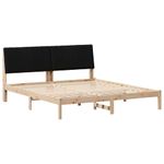 Casa si Gradina - Mobilier - Paturi si accesorii - Paturi - Cadru de pat cu headboard Maro 180 x 200 cm tesatura - Infinity.ro