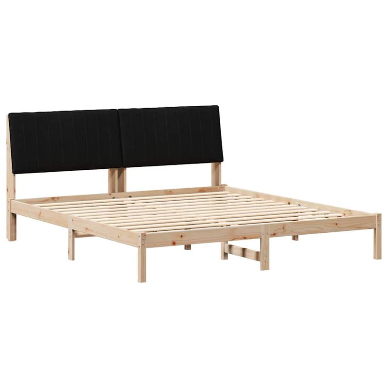 Casa si Gradina - Mobilier - Paturi si accesorii - Paturi - Cadru de pat cu headboard Maro 180 x 200 cm tesatura - Infinity.ro