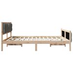 Casa si Gradina - Mobilier - Paturi si accesorii - Paturi - Cadru de pat cu headboard Gri inchis 180 x 200 cm tesatura - Infinity.ro