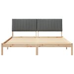 Casa si Gradina - Mobilier - Paturi si accesorii - Paturi - Cadru de pat cu headboard Maro 180 x 200 cm tesatura - Infinity.ro