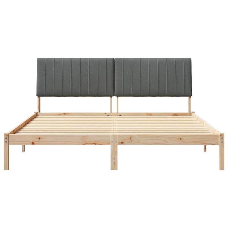 Casa si Gradina - Mobilier - Paturi si accesorii - Paturi - Cadru de pat cu headboard Maro 180 x 200 cm tesatura - Infinity.ro