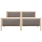 Casa si Gradina - Mobilier - Paturi si accesorii - Paturi - Cadru de pat cu headboard Gri taupe 180 x 200 cm tesatura - Infinity.ro