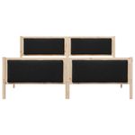 Casa si Gradina - Mobilier - Paturi si accesorii - Paturi - Cadru de pat cu headboard Negru 180 x 200 cm tesatura - Infinity.ro