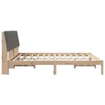 Casa si Gradina - Mobilier - Paturi si accesorii - Paturi - Cadru de pat cu headboard Maro 180 x 200 cm tesatura - Infinity.ro