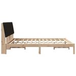 Casa si Gradina - Mobilier - Paturi si accesorii - Paturi - Cadru de pat cu headboard Maro 180 x 200 cm tesatura - Infinity.ro