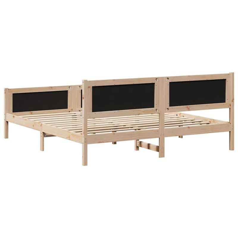 Casa si Gradina - Mobilier - Paturi si accesorii - Paturi - Cadru de pat cu headboard Negru 180 x 200 cm tesatura - Infinity.ro