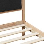 Casa si Gradina - Mobilier - Paturi si accesorii - Paturi - Cadru de pat cu headboard Negru 180 x 200 cm tesatura - Infinity.ro