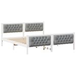 Casa si Gradina - Mobilier - Paturi si accesorii - Paturi - Cadru de pat cu headboard Gri deschis 180 x 200 cm tesatura - Infinity.ro