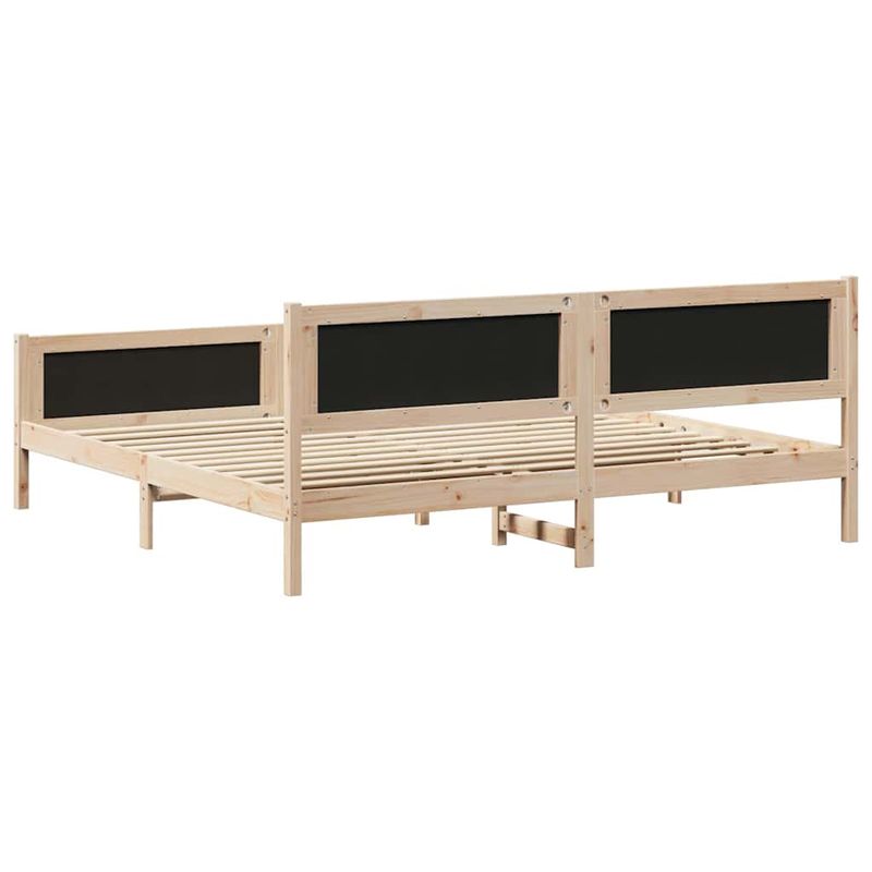 Casa si Gradina - Mobilier - Paturi si accesorii - Paturi - Cadru de pat cu headboard Gri inchis 200 x 200 cm tesatura - Infinity.ro