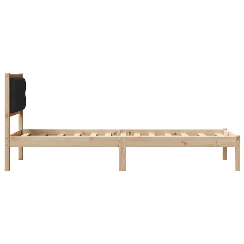 Casa si Gradina - Mobilier - Paturi si accesorii - Paturi - Cadru de pat cu headboard Negru 80 x 200 cm tesatura - Infinity.ro