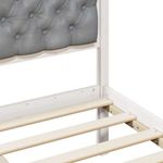 Casa si Gradina - Mobilier - Paturi si accesorii - Paturi - Cadru de pat cu headboard Gri deschis 180 x 200 cm tesatura - Infinity.ro