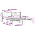 Casa si Gradina - Mobilier - Paturi si accesorii - Paturi - Cadru de pat cu headboard Gri inchis 200 x 200 cm tesatura - Infinity.ro