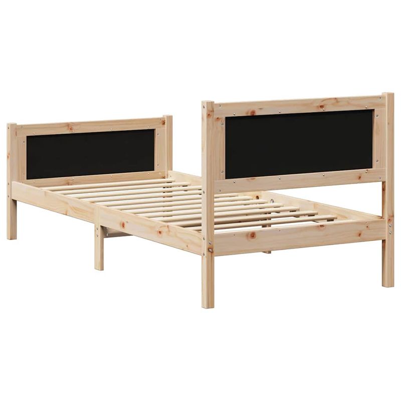 Casa si Gradina - Mobilier - Paturi si accesorii - Paturi - Cadru de pat cu headboard Gri taupe 90 x 200 cm tesatura - Infinity.ro