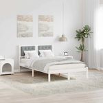Casa si Gradina - Mobilier - Paturi si accesorii - Paturi - Cadru de pat cu headboard Gri deschis 120 x 190 cm tesatura - Infinity.ro