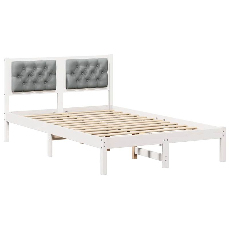 Casa si Gradina - Mobilier - Paturi si accesorii - Paturi - Cadru de pat cu headboard Gri deschis 120 x 190 cm tesatura - Infinity.ro