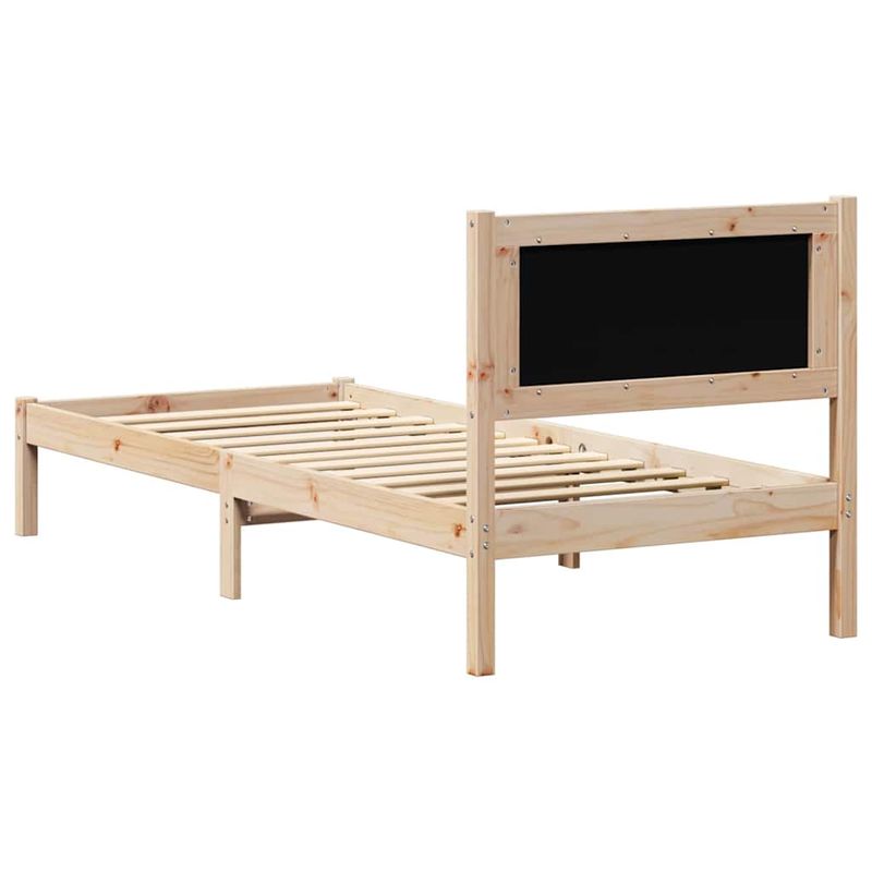 Casa si Gradina - Mobilier - Paturi si accesorii - Paturi - Cadru de pat cu headboard Gri deschis 90 x 190 cm tesatura - Infinity.ro