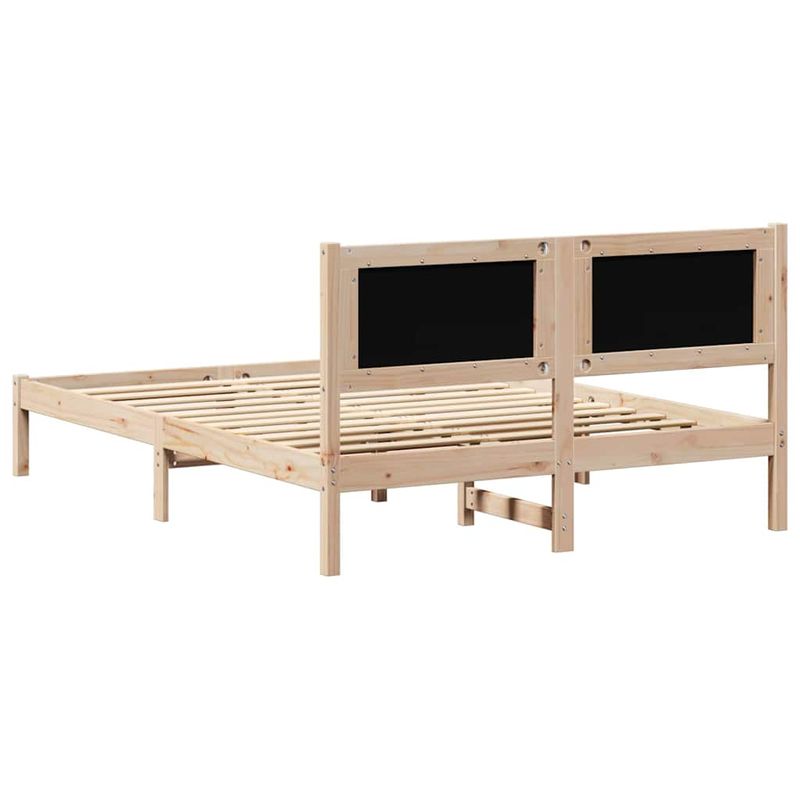 Casa si Gradina - Mobilier - Paturi si accesorii - Paturi - Cadru de pat cu headboard Gri taupe 140 x 190 cm tesatura - Infinity.ro