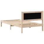 Casa si Gradina - Mobilier - Paturi si accesorii - Paturi - Cadru de pat cu headboard Gri taupe 100 x 200 cm tesatura - Infinity.ro