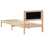 Casa si Gradina - Mobilier - Paturi si accesorii - Paturi - Cadru de pat cu headboard Gri taupe 90 x 200 cm tesatura - Infinity.ro