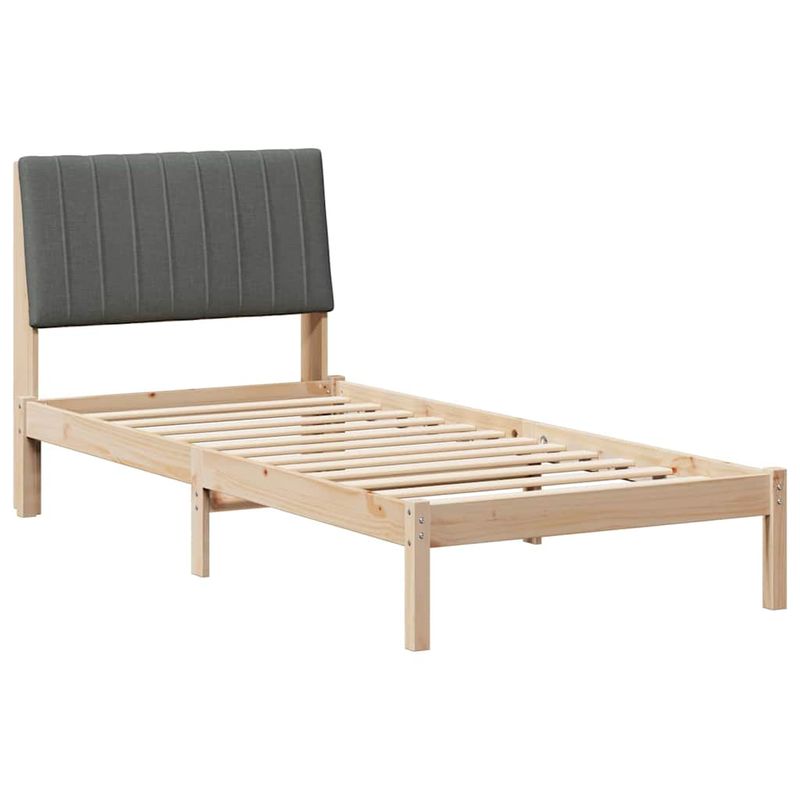 Casa si Gradina - Mobilier - Paturi si accesorii - Paturi - Cadru de pat cu headboard Maro 90 x 190 cm Lemn de pin masiv - Infinity.ro