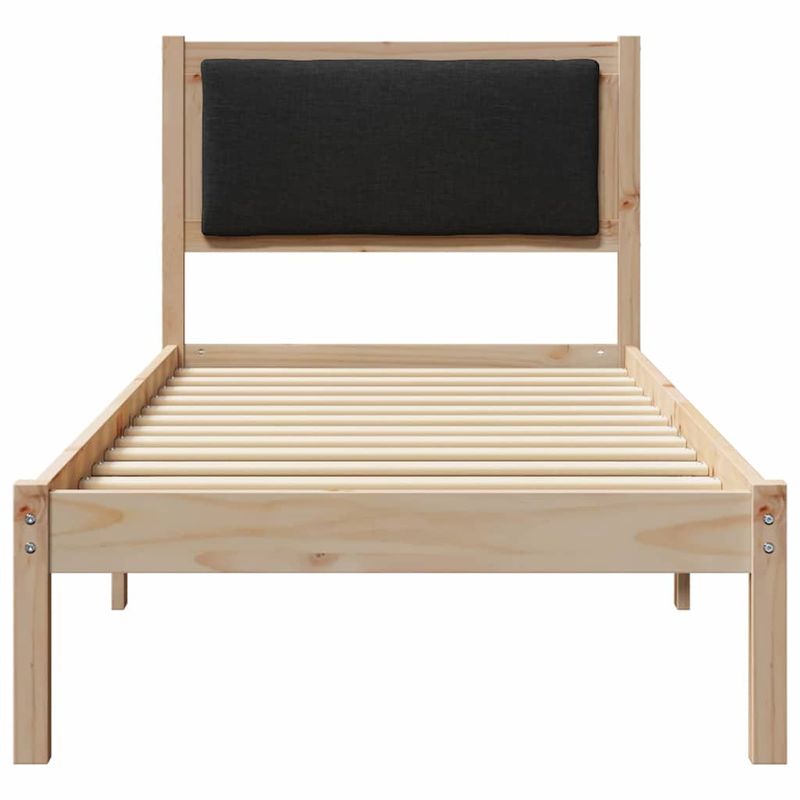 Casa si Gradina - Mobilier - Paturi si accesorii - Paturi - Cadru de pat cu headboard Negru 80 x 200 cm Lemn de pin masiv - Infinity.ro