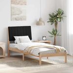 Casa si Gradina - Mobilier - Paturi si accesorii - Paturi - Cadru de pat cu headboard Maro 80 x 200 cm Lemn de pin masiv - Infinity.ro