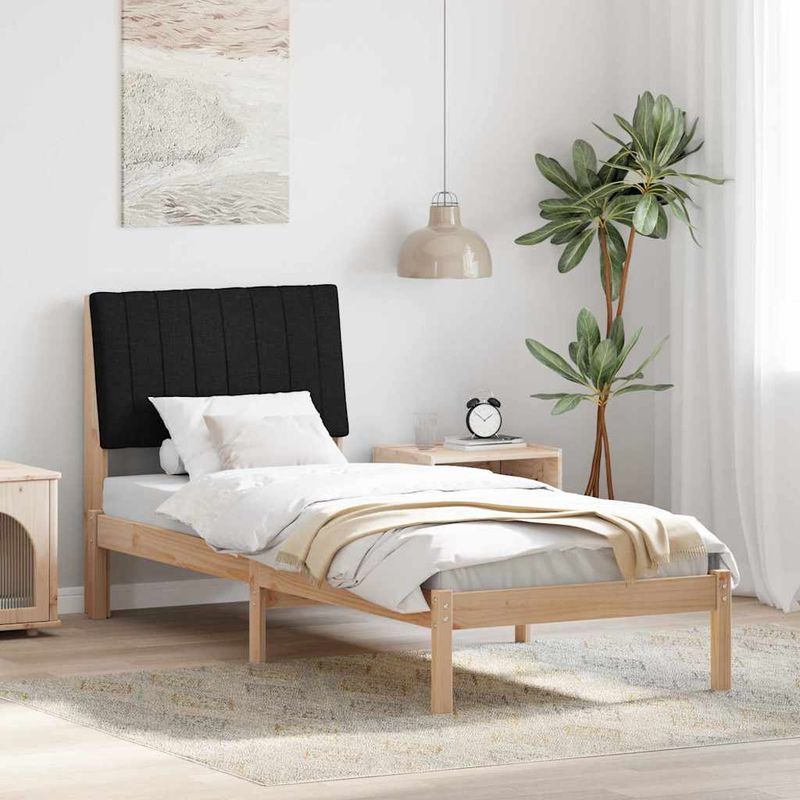 Casa si Gradina - Mobilier - Paturi si accesorii - Paturi - Cadru de pat cu headboard Maro 80 x 200 cm Lemn de pin masiv - Infinity.ro