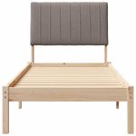 Casa si Gradina - Mobilier - Paturi si accesorii - Paturi - Cadru de pat cu headboard Maro 75 x 190 cm Lemn de pin masiv - Infinity.ro