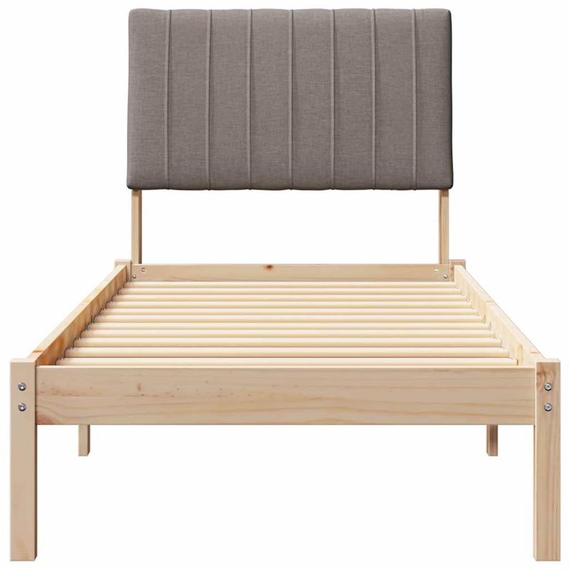 Casa si Gradina - Mobilier - Paturi si accesorii - Paturi - Cadru de pat cu headboard Maro 75 x 190 cm Lemn de pin masiv - Infinity.ro