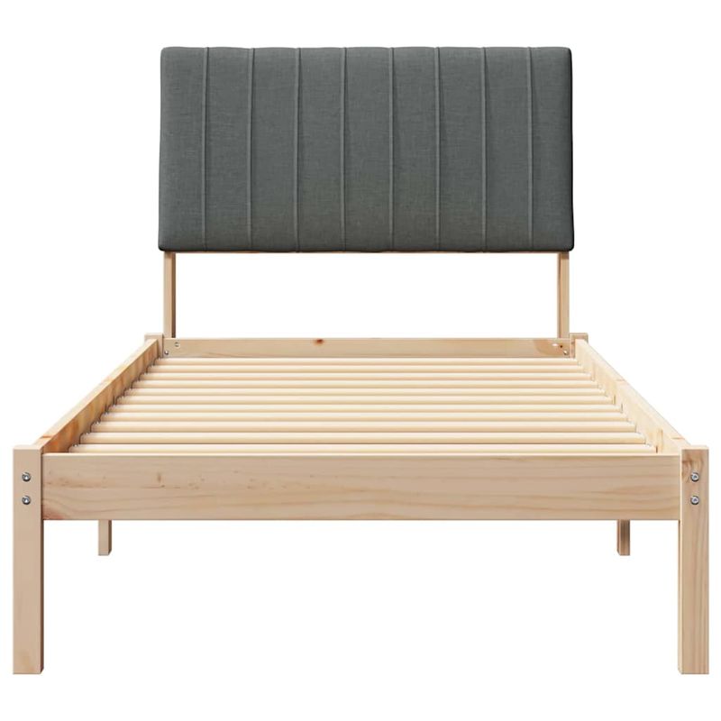Casa si Gradina - Mobilier - Paturi si accesorii - Paturi - Cadru de pat cu headboard Maro 90 x 190 cm Lemn de pin masiv - Infinity.ro