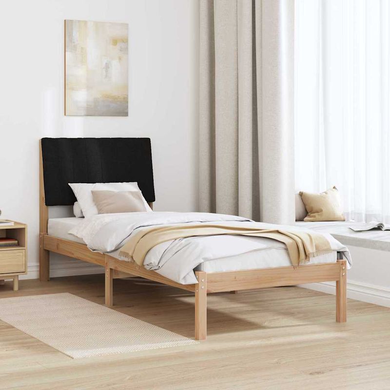 Casa si Gradina - Mobilier - Paturi si accesorii - Paturi - Cadru de pat cu headboard Maro 80 x 200 cm Lemn de pin masiv - Infinity.ro