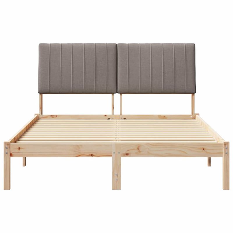 Casa si Gradina - Mobilier - Paturi si accesorii - Paturi - Cadru de pat cu headboard Maro 135 x 190 cm Lemn de pin masiv - Infinity.ro