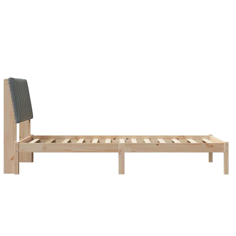 Casa si Gradina - Mobilier - Paturi si accesorii - Paturi - Cadru de pat cu headboard Maro 90 x 190 cm Lemn de pin masiv - Infinity.ro