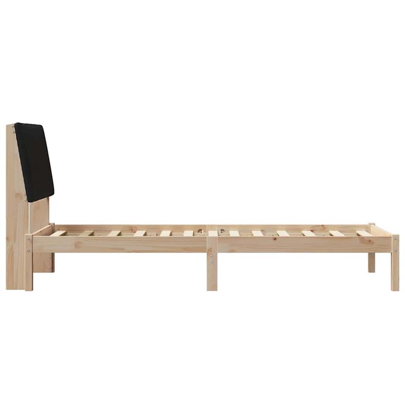Casa si Gradina - Mobilier - Paturi si accesorii - Paturi - Cadru de pat cu headboard Maro 80 x 200 cm Lemn de pin masiv - Infinity.ro