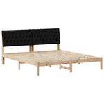 Casa si Gradina - Mobilier - Paturi si accesorii - Paturi - Cadru de pat cu tablie tapitata cu headboard Maro 180 x 200 cm - Infinity.ro